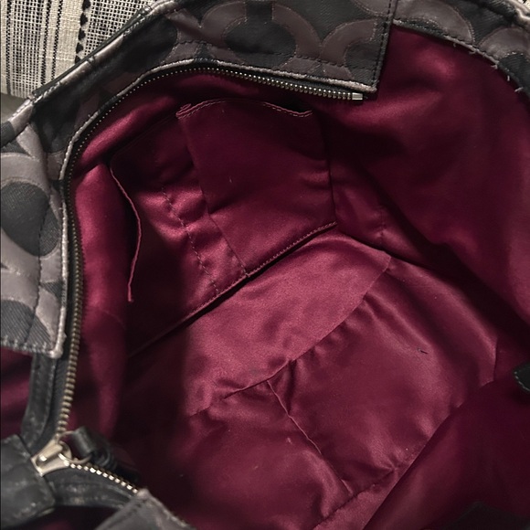 Coach Madison Denim Black and Gray Shoulder Bag Set - Picture 9 of 15